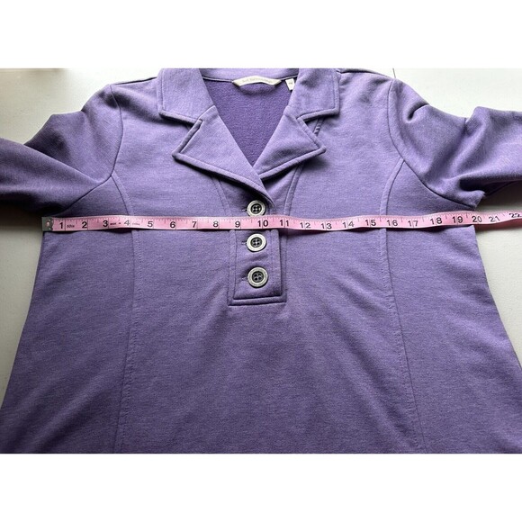 Soft Surroundings Golden Age Sweater Size Petite M Purple Boho Tunic Top - Picture 7 of 7